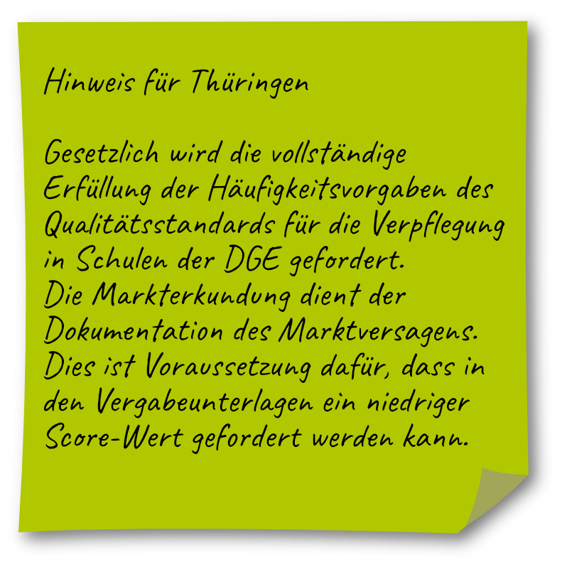 Post-it mit Tipp zur Vergabe in Thüringen