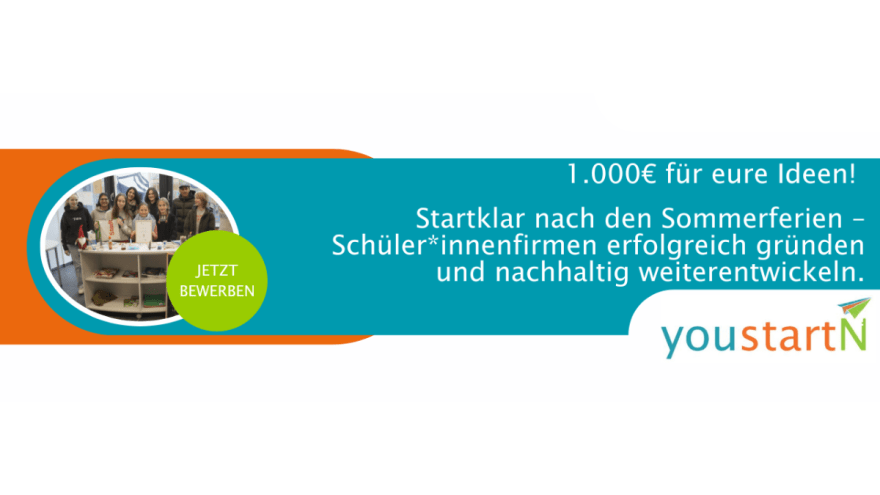 Aufruf für Schüler:innen zur Teilnahme am Wettbewerb youstartN